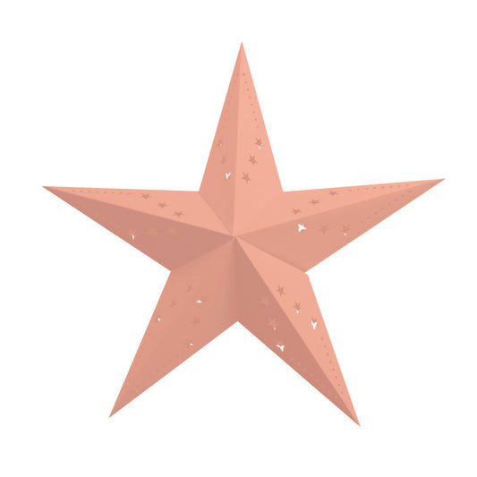 Nordic Star Lantern Pastel PEach UK