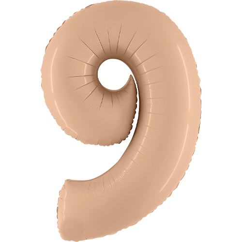 Nude Balloon Numbers | blush Helium Number Balloons Grabo