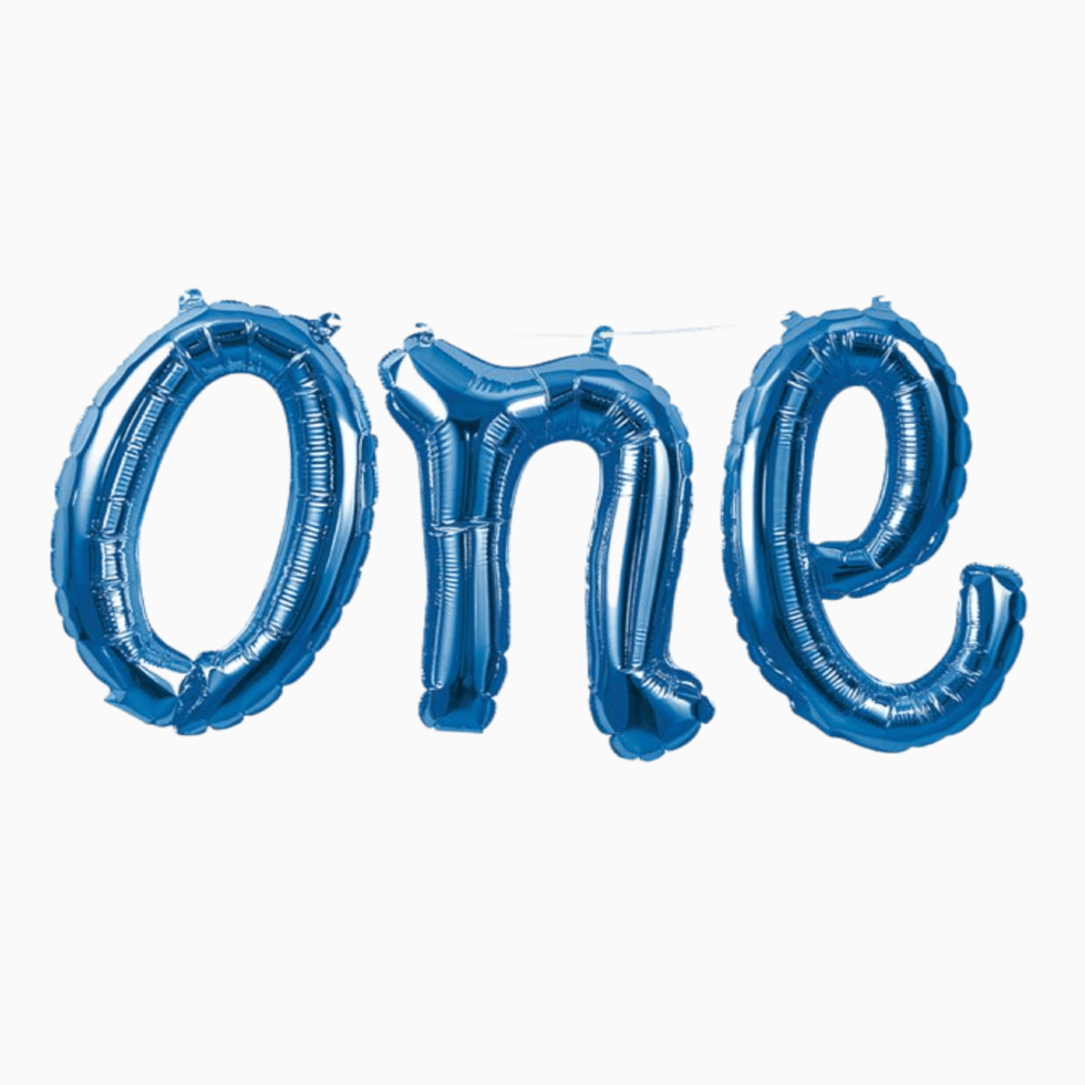 Blue ONE Birthday Balloon |  First Birthday Balloons online Creative Converting