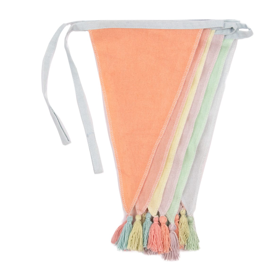 Eco Party Bunting Decorations | Fabric Tassel Bunting - Happy Birthday Talking Tables