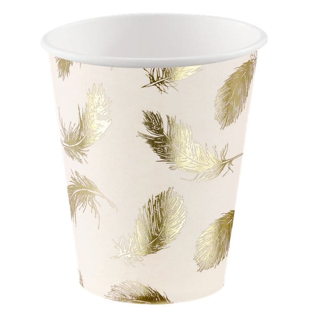 Stylish Paper Cups | Blush Wedding Paper Cups | Stylish Party Supplies Party Deco