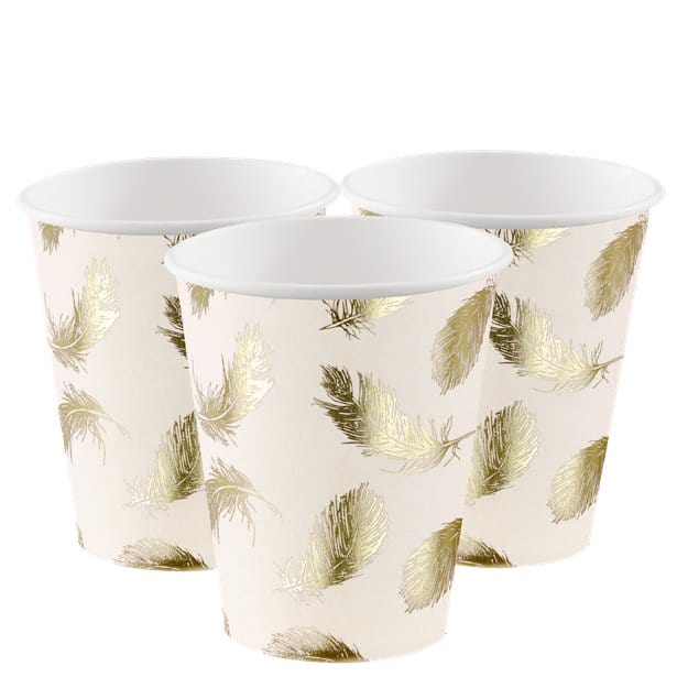 Stylish Paper Cups | Blush Wedding Paper Cups | Stylish Party Supplies Party Deco