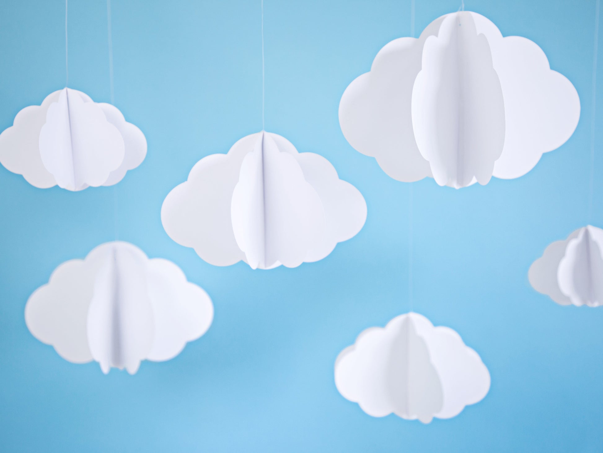 Paper Cloud Decorations | Cloud Party Supplies | Baby Shower Party Deco