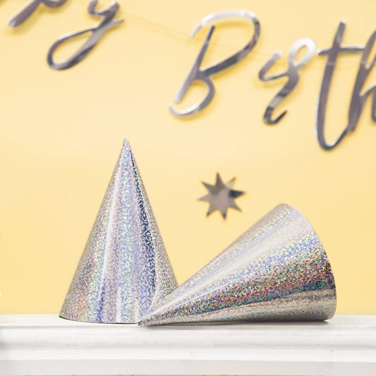 Silver Party Hats | Kids Party Hats | Party essentials Party Deco