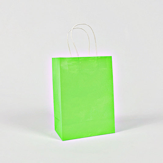 Lime Green Party Bags with Handles