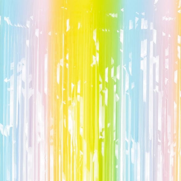 Pastel Rainbow Party Curtain | Balloon Tassel Fringe  Party Deco