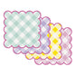 Pastel Paper Placemats with scalloped edges for Easter Spring and Summer Parties