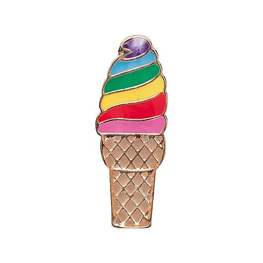 Enamel Pin Rainbow Ice Cream | Party Bag Fillers and Kids Gifts Rico Design