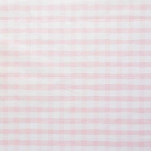 Large Pink Gingham Paper Party Tablecloth - Disposable Tablecloths