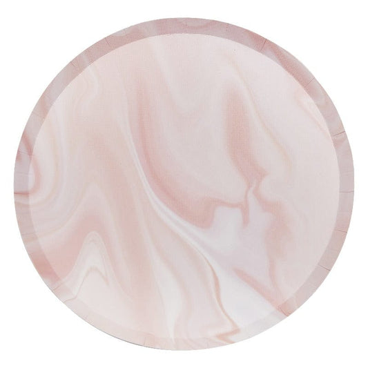 Marble Party Plates | Adult Paper Plates | Wedding Party Supplies Ginger Ray