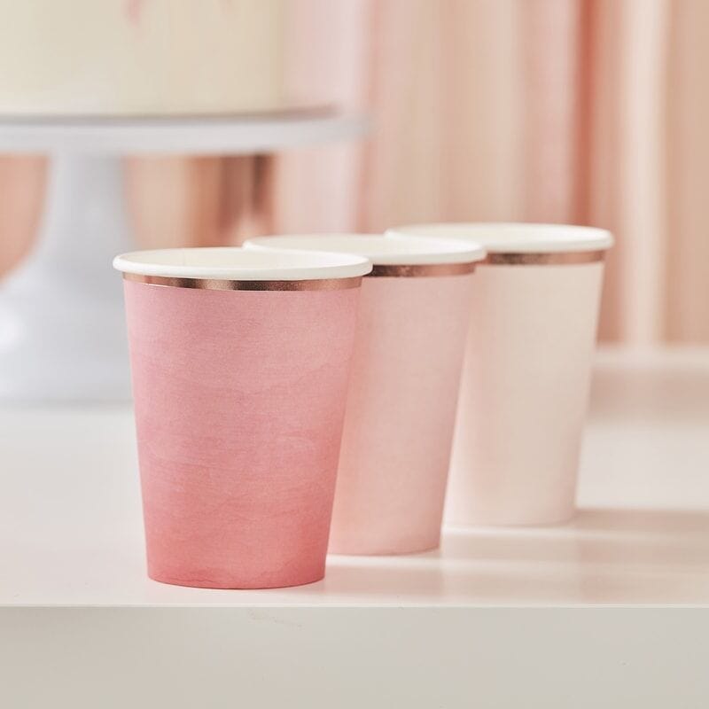 Rose Gold Ombre Party Cups | Ginger Ray |Pretty Little Part Shop Ginger Ray