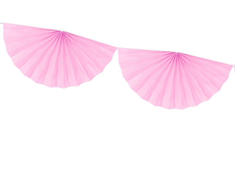 Pink Paper Fan Garland | Paper Decorations for Parties & Weddings Party Deco