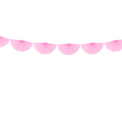 Pink Paper Fan Garland | Paper Decorations for Parties & Weddings Party Deco