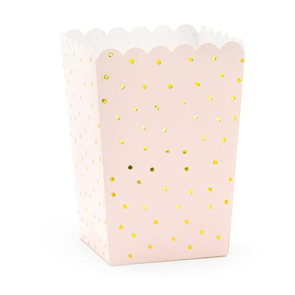 Pale Pink Treat Boxes | Popcorn Boxes | Movie Party Supplies Party Deco