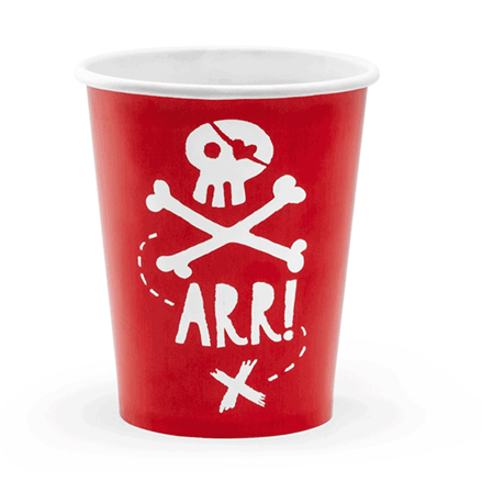 Pirate Party Cups | Cool Kids Pirate Party | Pretty Little Party Shop Party Deco
