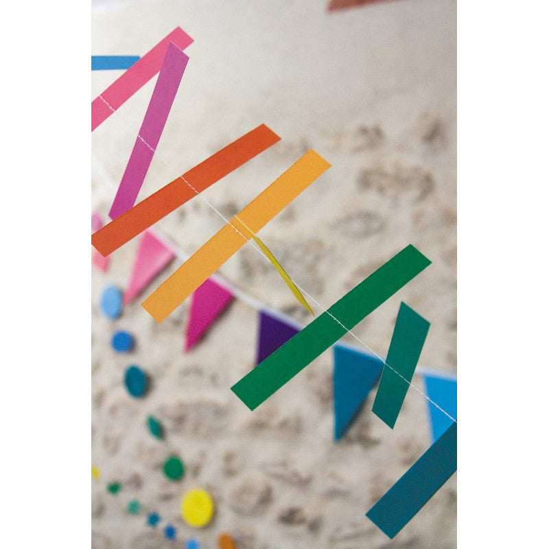Colorful Paper Garland Decoration Hanging Festive Party Celebration - View #5