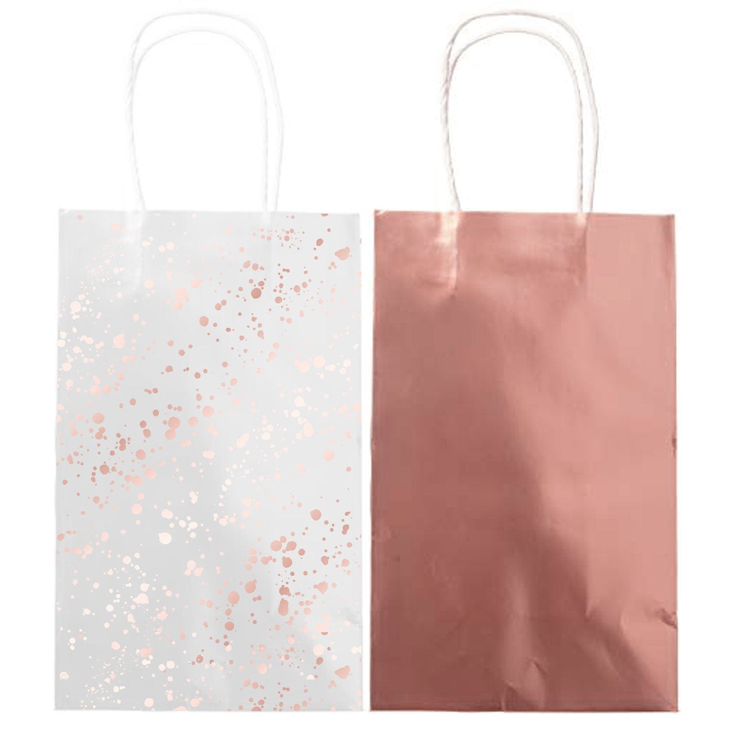 Rose Gold Party Bags | Hen Do Bags | Wedding favor Bags Amscan
