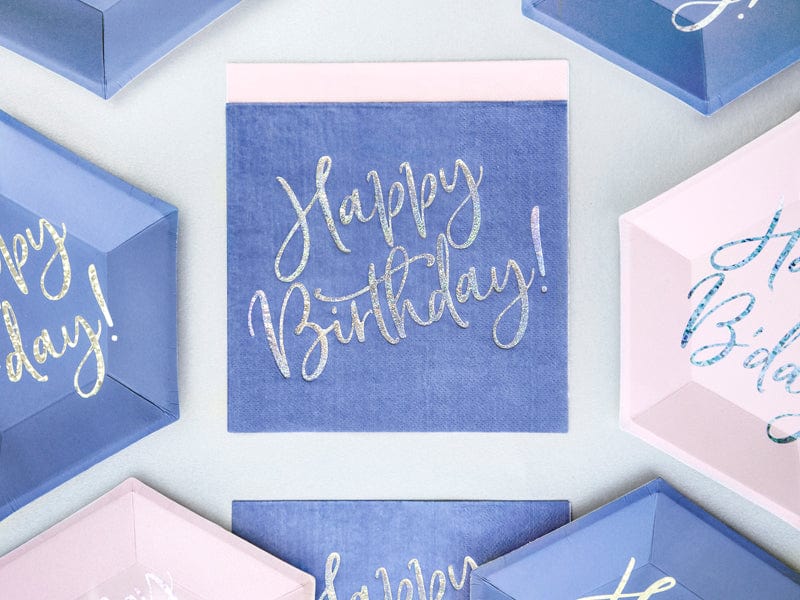 Blue Napkins | Birthday Party Supplies | Modern Party Shop UK Party Deco