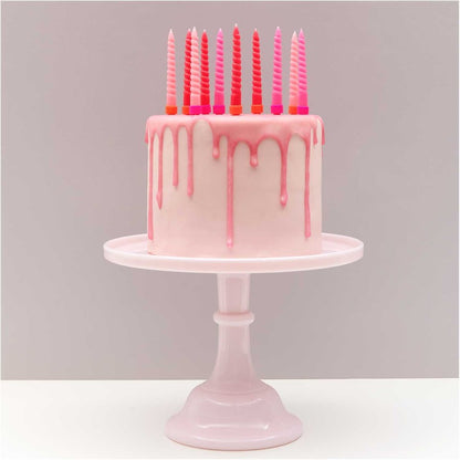 Spiral Cake Candles Pink Mix by Rico UK