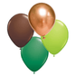 Safari Party Mixed Balloons | Assorted Green Latex Balloons BELBAL