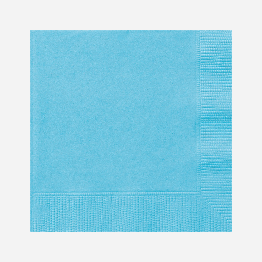 Baby Blue Solid Colour Paper Napkin Serviettes