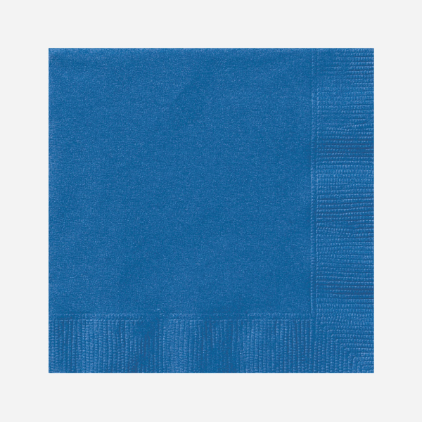 Plain Blue Solid Colour Napkins Serviettes