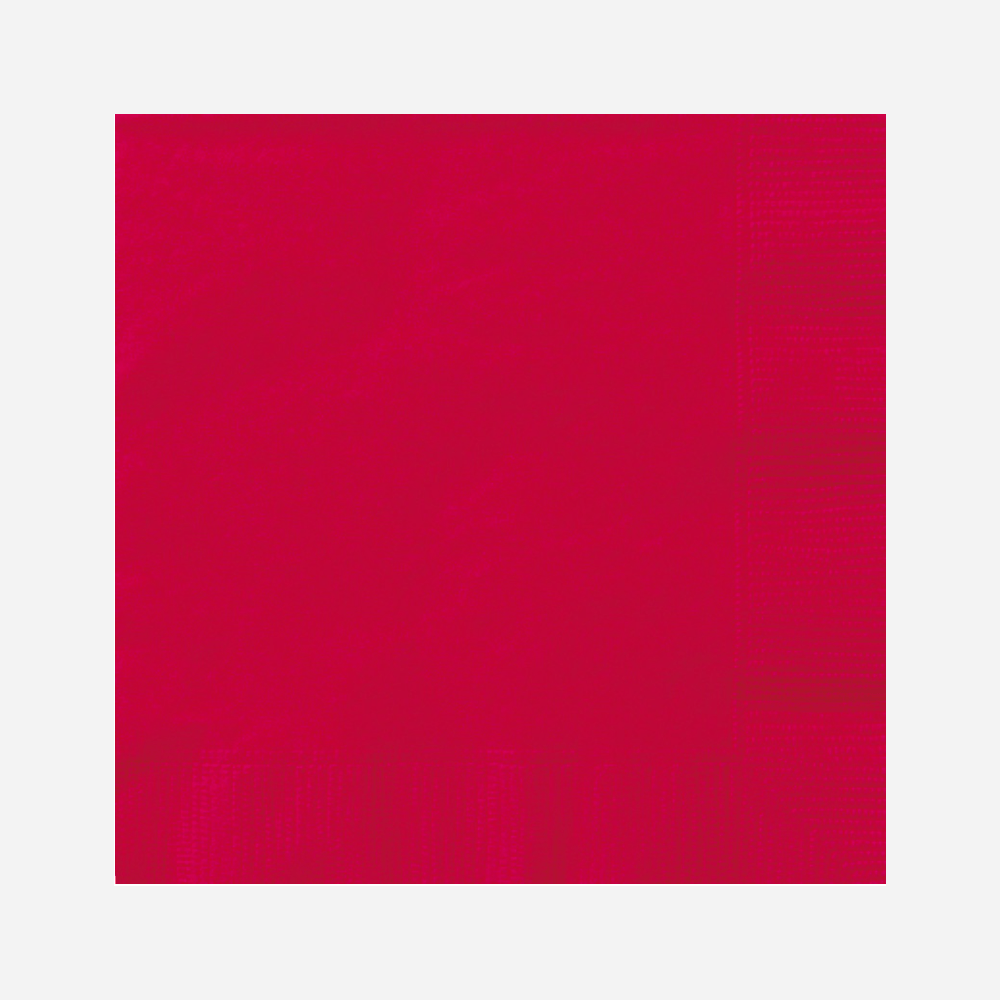 Solid Colour Red Paper Napkins Serviettes