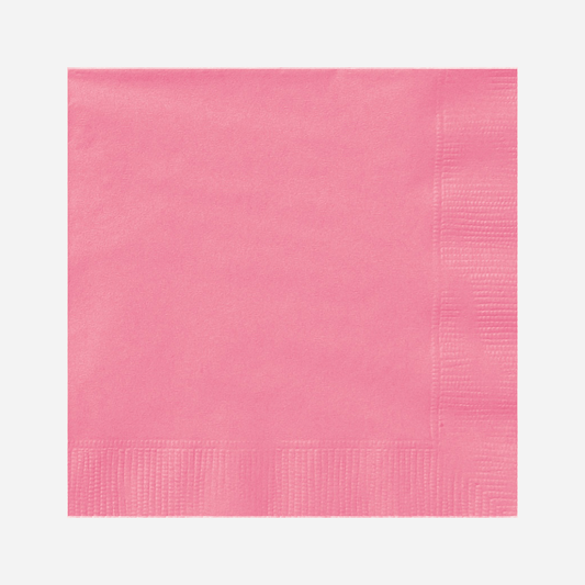 Rose Pink Solid COlour Napkin Serviette