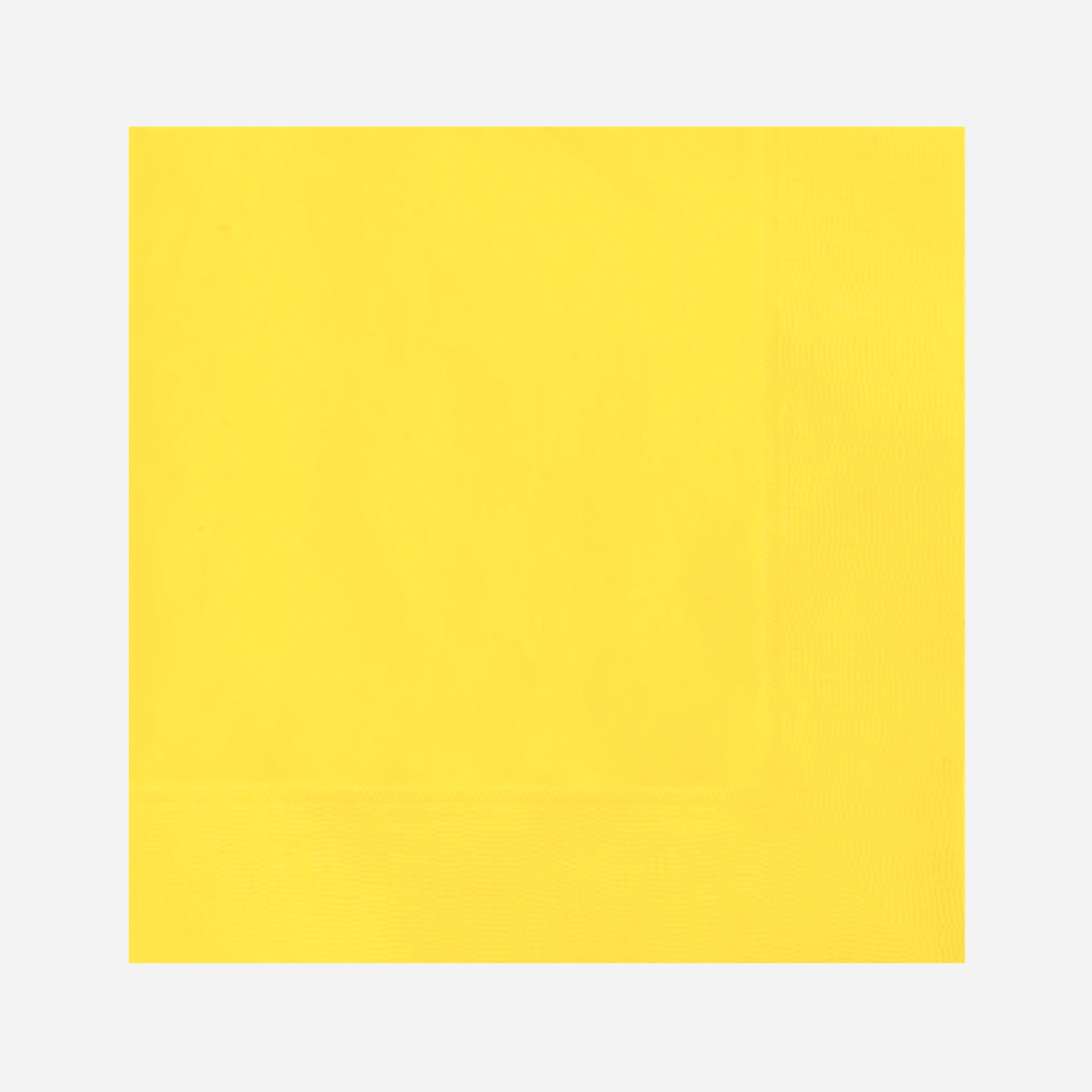 Solid Colour Yellow Napkins Serviettes