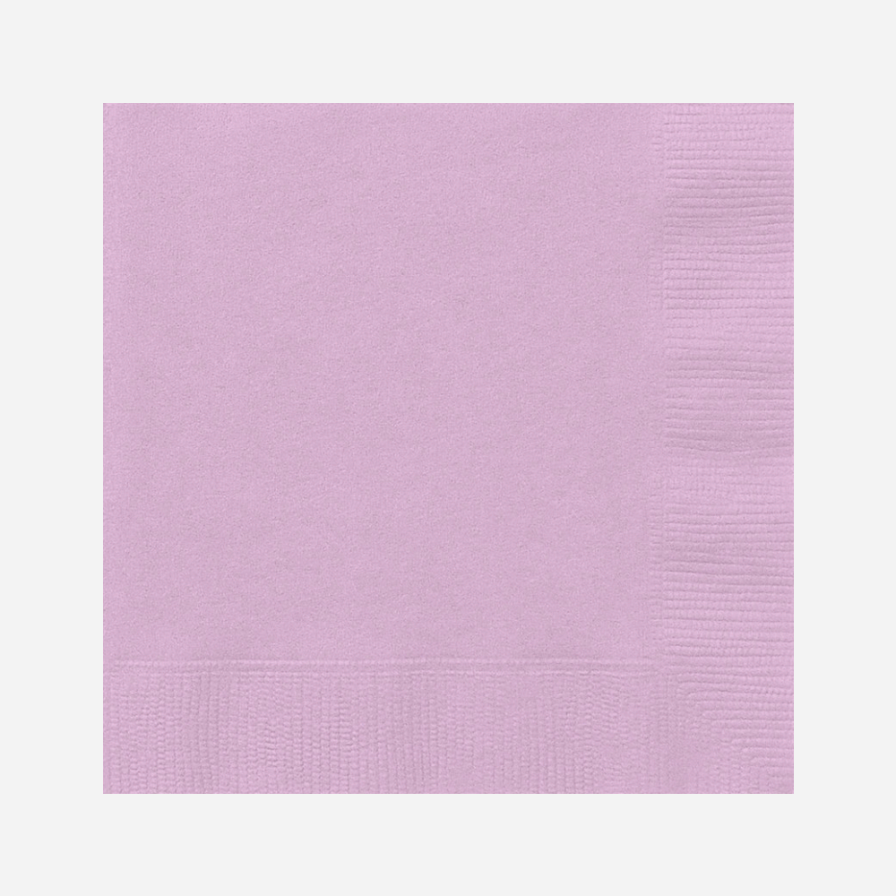 Lilac Napkins | Plain Paper Serviettes | Party Napkins Online Unique