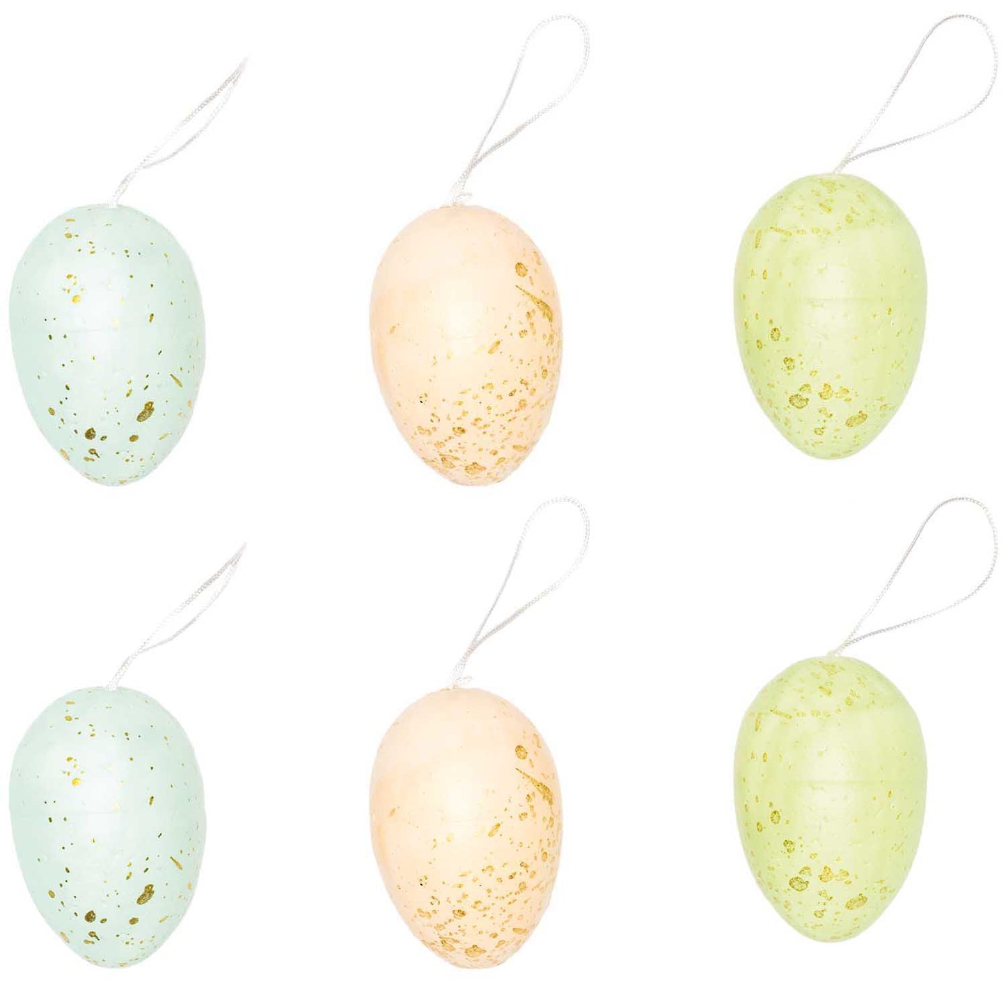 Speckled Hanging Eggs Decorations | Easter Egg Tree Decorations UK Rico Design