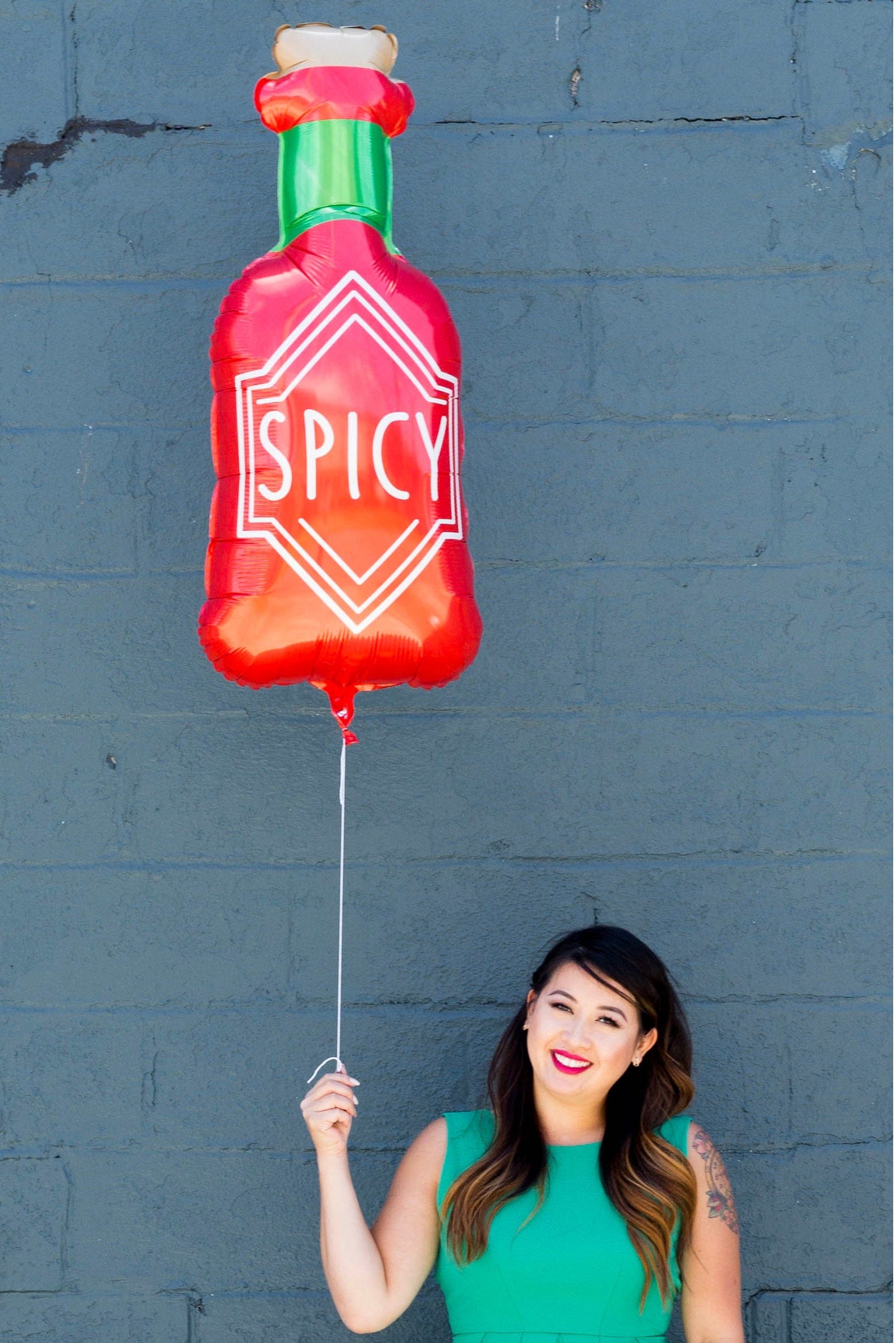 Giant Spicy Sauce Bottle Balloon | Fun Shaped Balloons  Jollity & Co