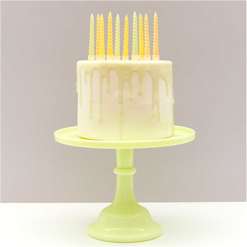 Spiral Cake Candles Yellows | Spiral Candles for Cakes UK