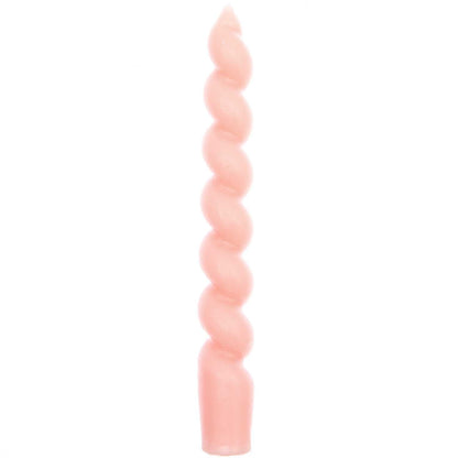 Spiral Candles | Smokey Rose Pink Spiral Candles UK Rico Design