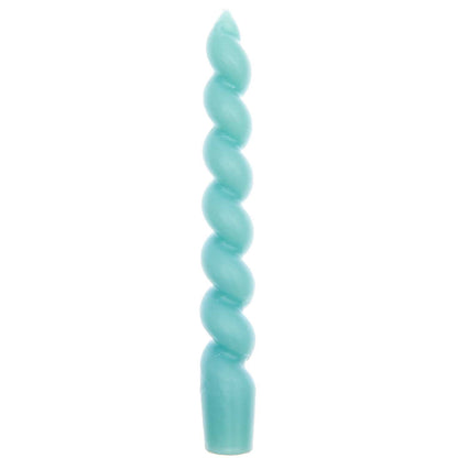 Spiral Candles | Aqua Spiral Candles UK | Pretty Little Party Rico Design