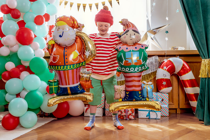 Standing Christmas Elf Balloon Party Deco UK