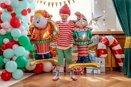 Standing Christmas Elf Balloon Party Deco UK