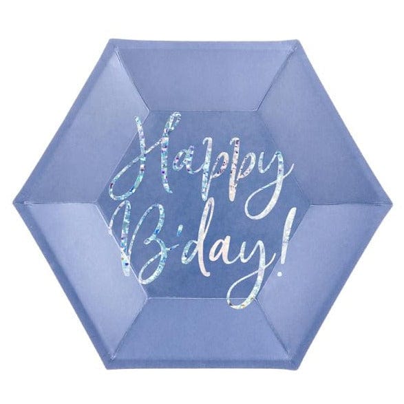 Blue Paper Plates | Birthday Party Supplies | Modern Party Shop UK Party Deco
