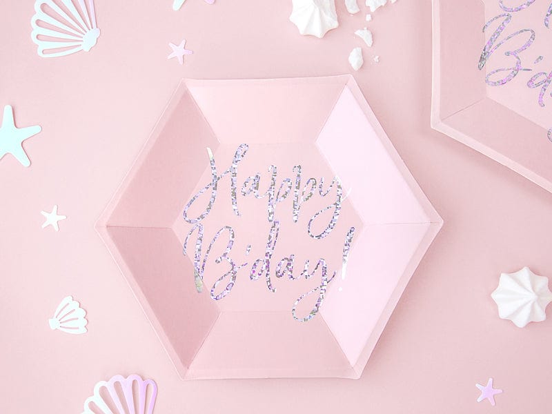 Pink Paper Plates | Birthday Party Supplies | Modern Party Shop UK Party Deco