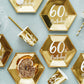 60th Birthday Party Plates Gold | Milestone Party Supplies UK Party Deco