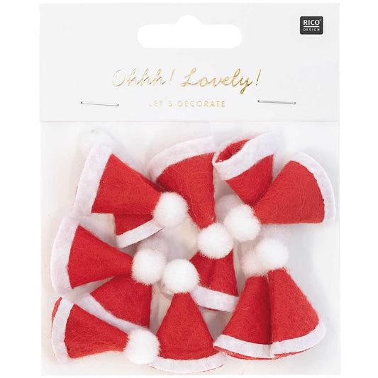 Tiny Santa Hats | Christmas Embellishments | Table Scatter Rico Design