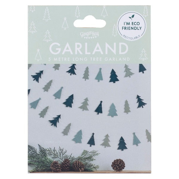 Tree garland Christmas Decoration Eco Friendly - Ginger Ray UK
