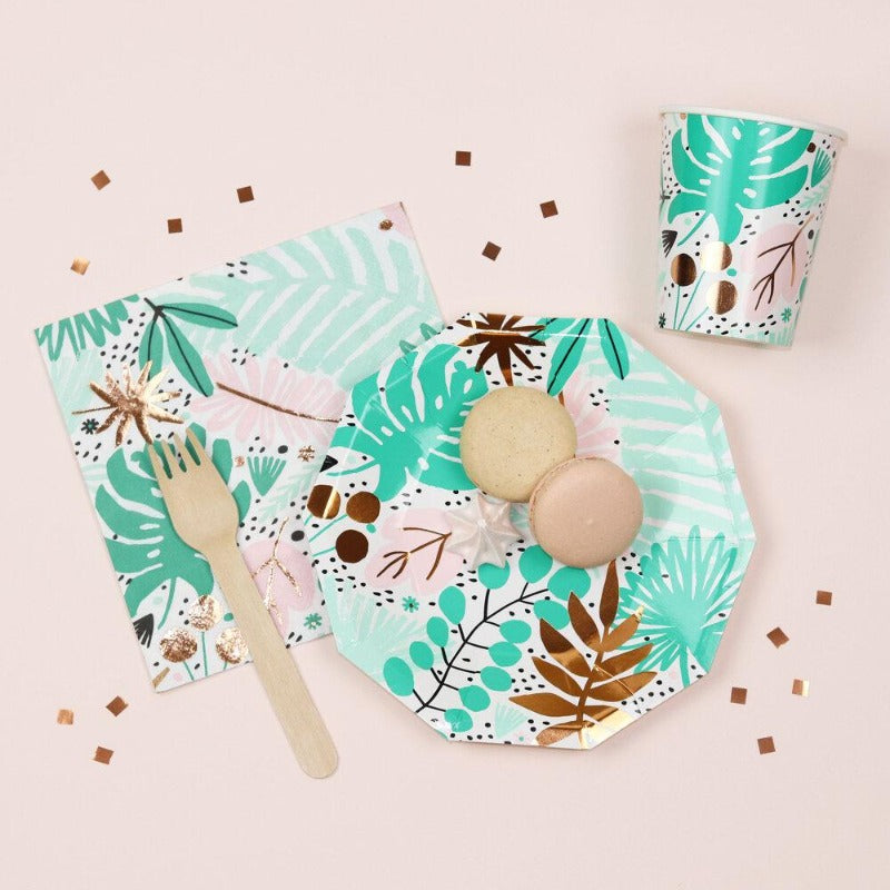 Pretty Tropical Print Party Supplies - The Daydream Society UK