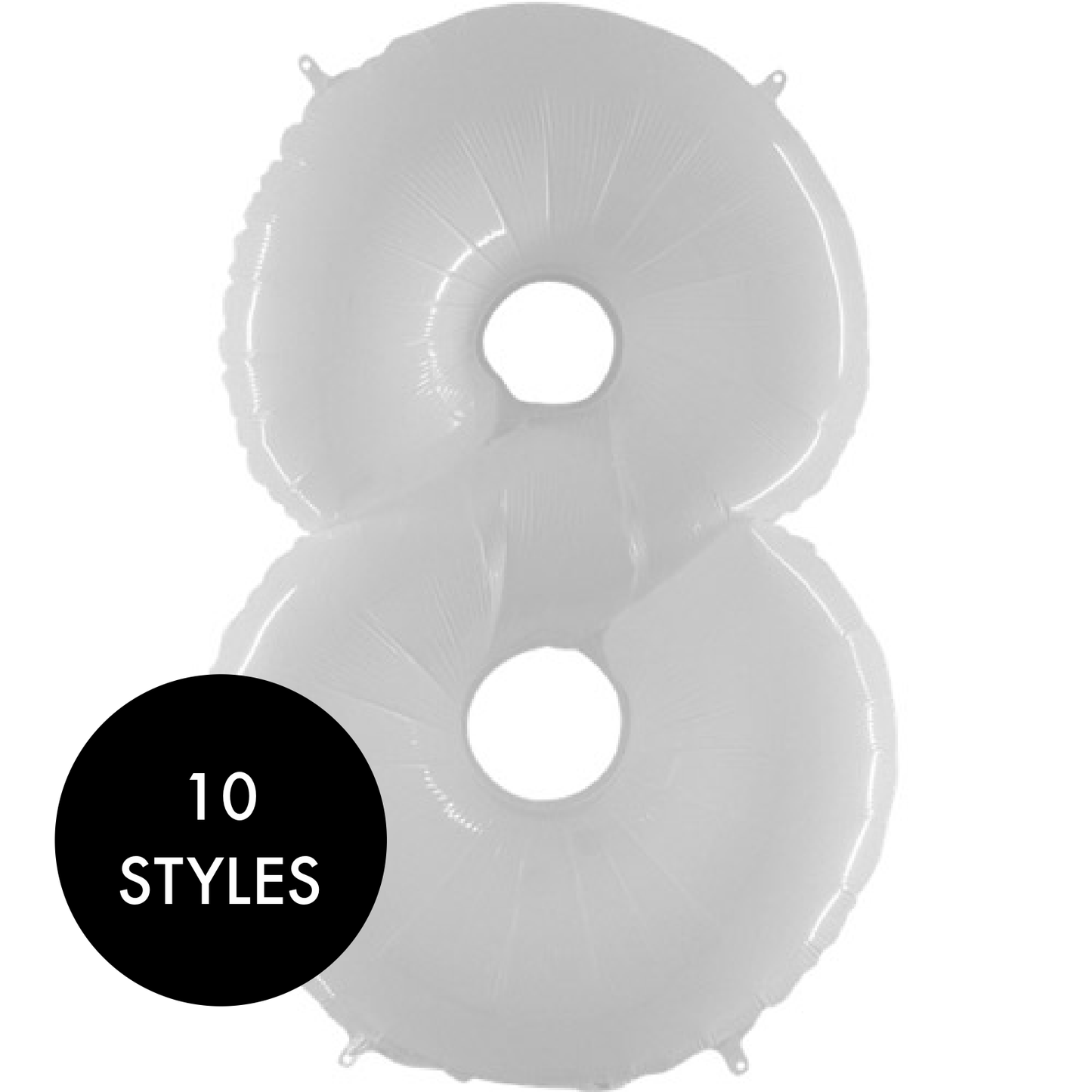 White Number Balloons | Number Helium Balloons online Grabo