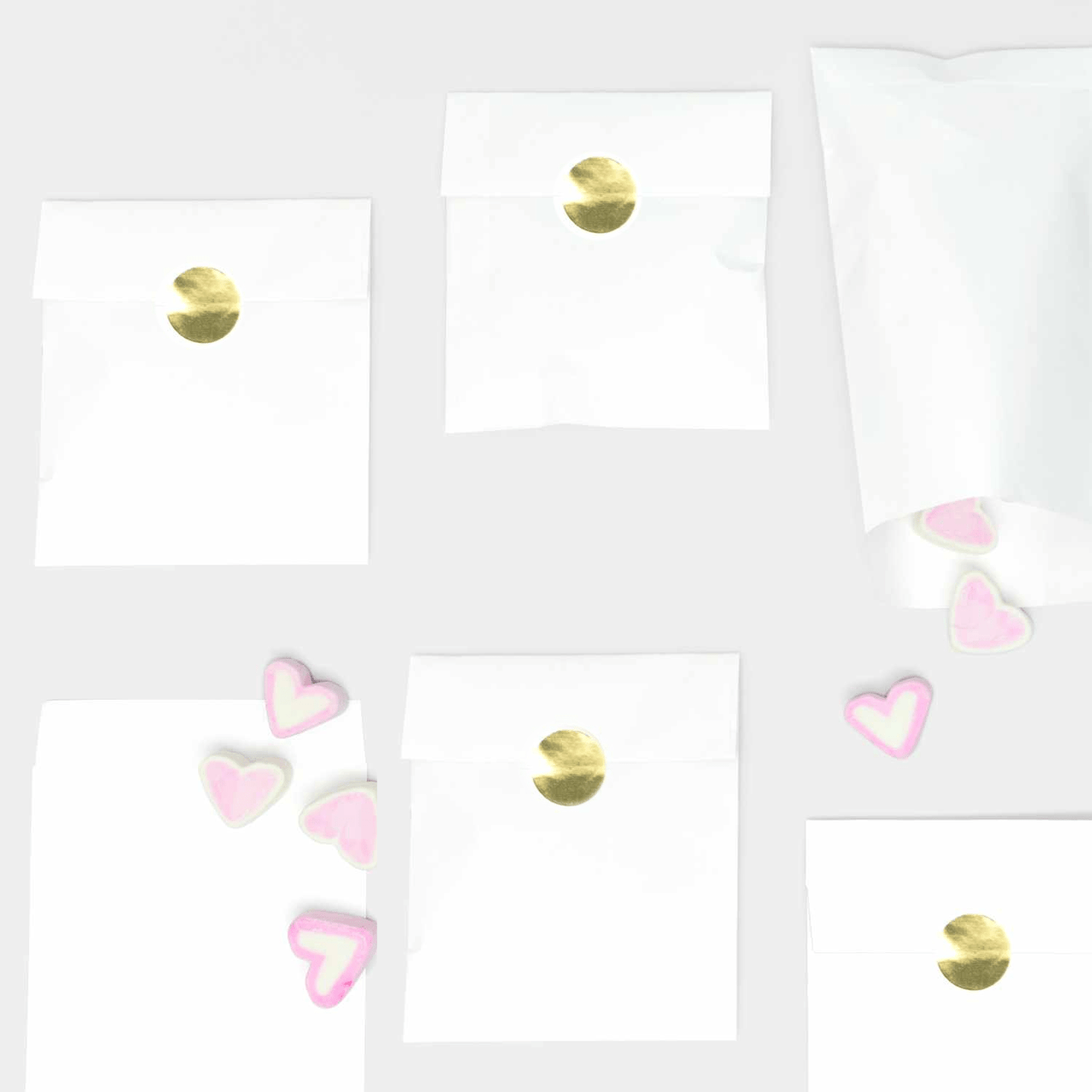 White Paper Party Favor Bags