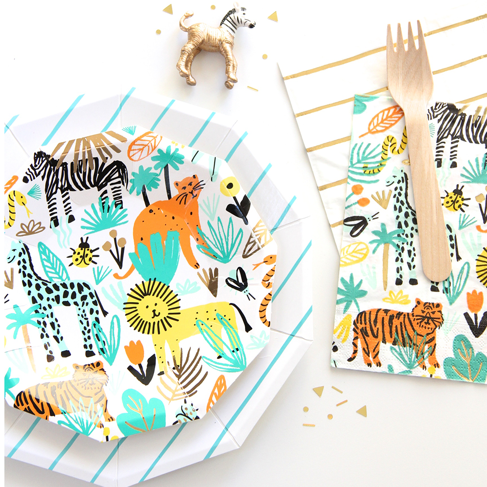 Wild Animal Party Napkins - Jungle Party Tableware