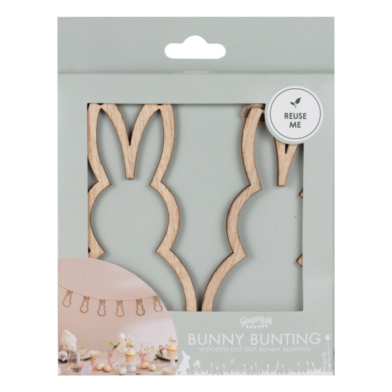 Wooden Bunny Garland | Easter Decorations | Ginger Ray – Pretty Little ...