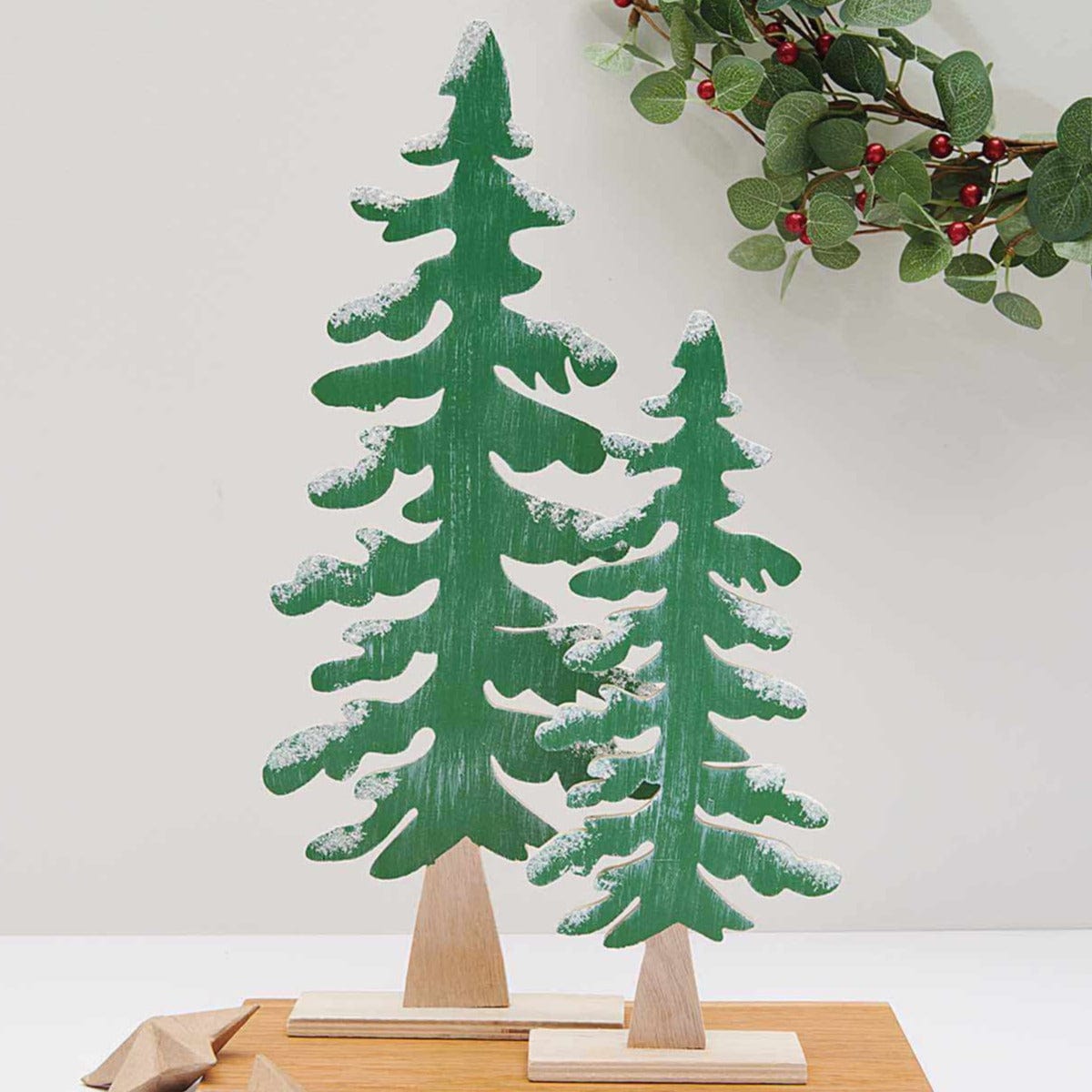 Wooden Fir Tree Decoration | Wooden Christmas Table Decoration Rico Design