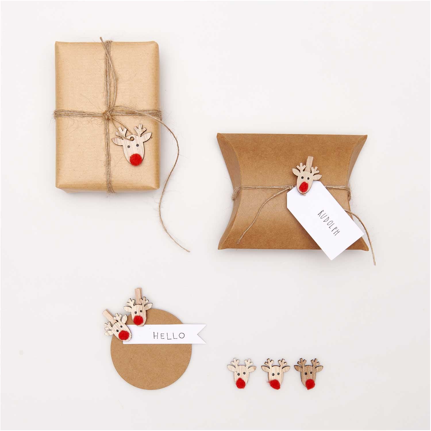 Christmas Reindeer Wooden Confetti | Eco Confetti  Rico Design