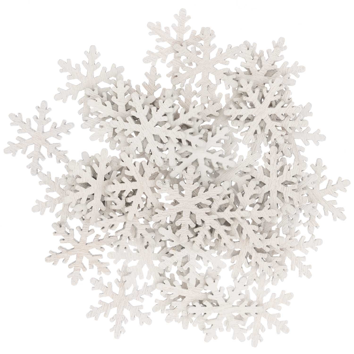 Wooden Snowflake Christmas Table Confetti | Eco Confetti Rico Design